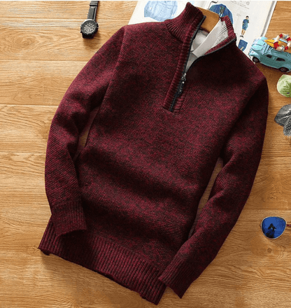 Men's Zippered Turtleneck