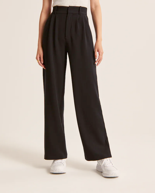 Black Wide Legged Trousers