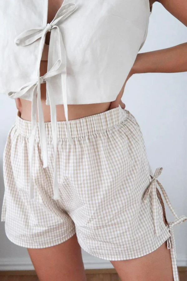 Rosy | Cloudy Bow Shorts