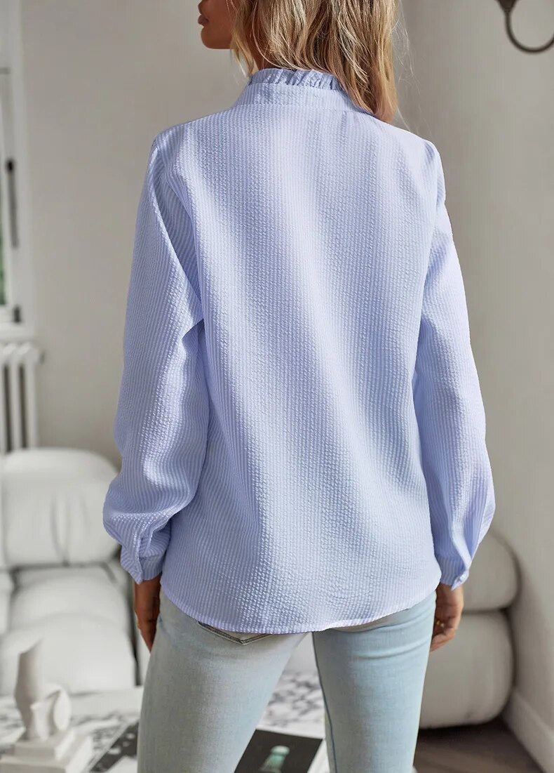 Women's Shirt With Ruffles