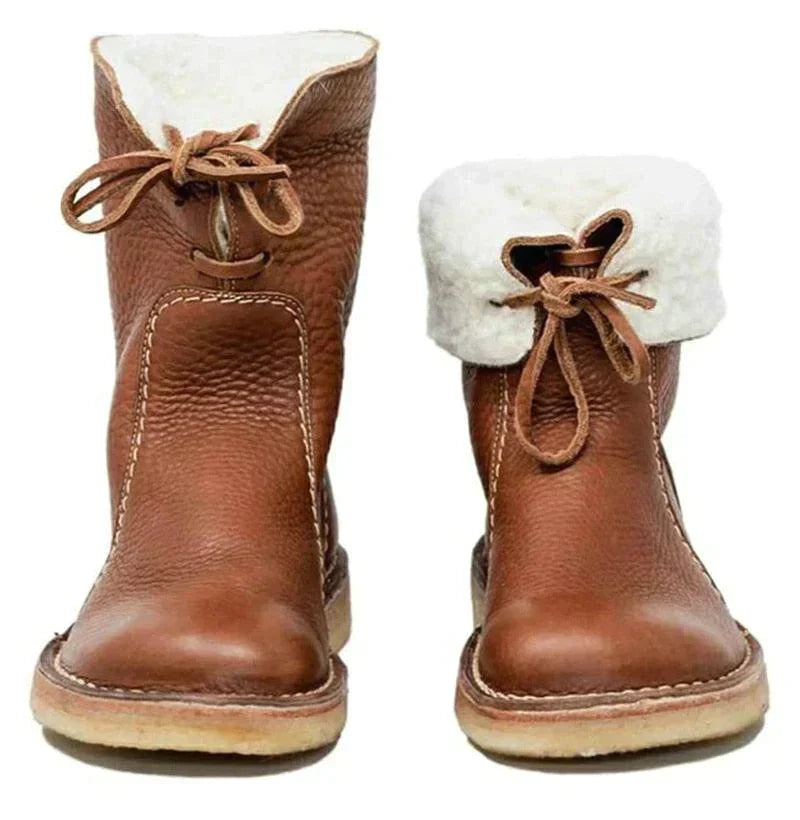 Everly - Waterproof fleece boots with wool lining