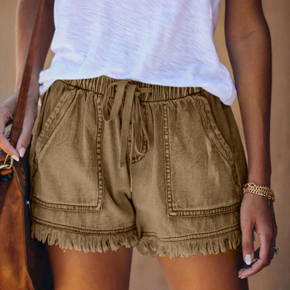 Laura® | Short en denim taille haute