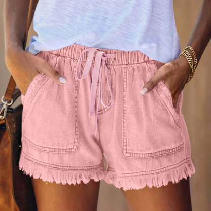 Laura® | Short en denim taille haute