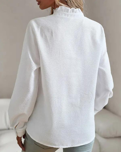 Classy Long Sleeve Plain Top