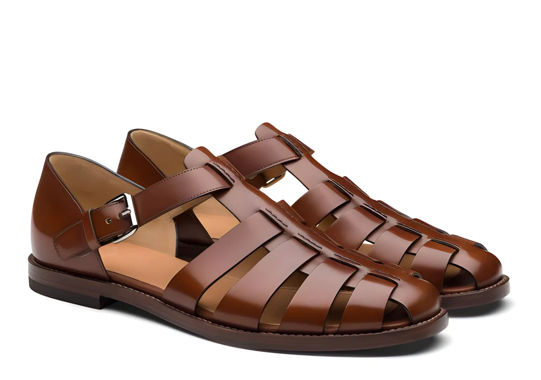 Robert - Sandales en cuir pour homme