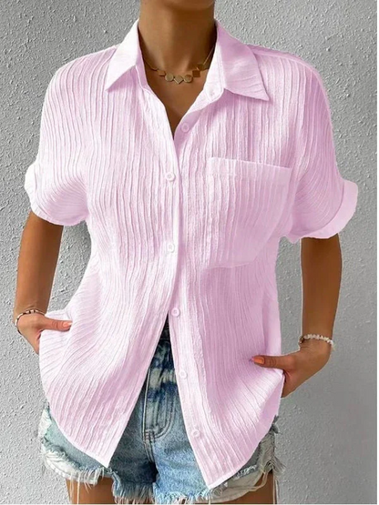 Stocks limités🛒49%OFF🔥Casual button-down shirt with loose shirt collar.