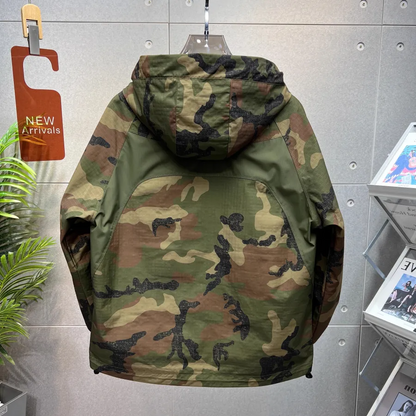 Ruben - Veste à capuche coupe-vent camouflage pour hommes