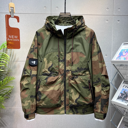 Ruben - Veste à capuche coupe-vent camouflage pour hommes