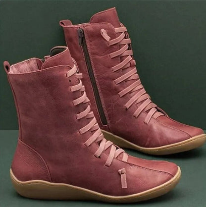 Camila - Natural Leather Winter Boot