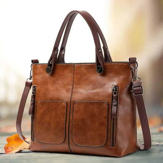 Ladies Vintage Leather Shoulder Bag