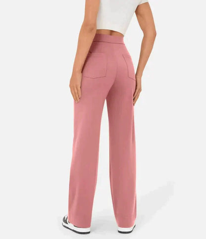 High Waist Stretch Casual Trousers