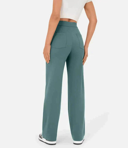 High Waist Stretch Casual Trousers