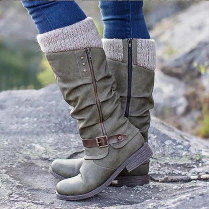 Tindra™ Flat Heel Orthopedic  Zipper Boots