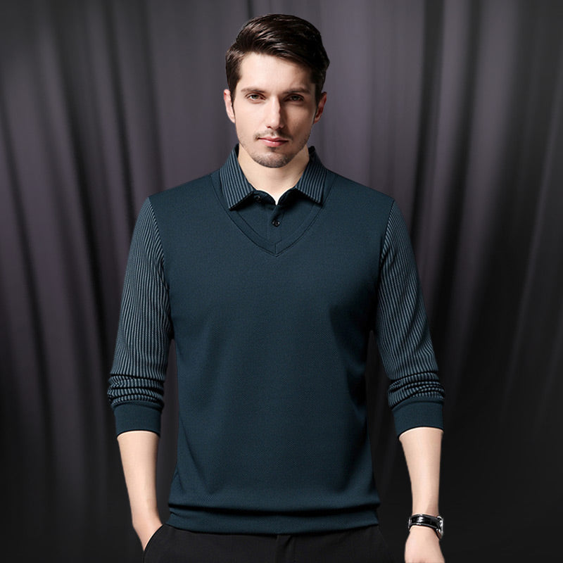 Men's Two-Piece Knit Shirt